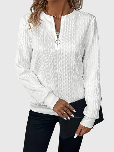 Nora™ | Vetoketjullinen neule