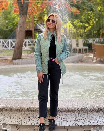 Nora | Patchwork Neuletakki Naisille