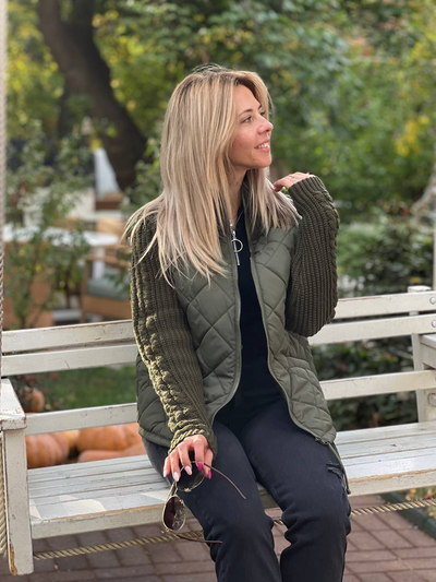 Nora | Patchwork Neuletakki Naisille